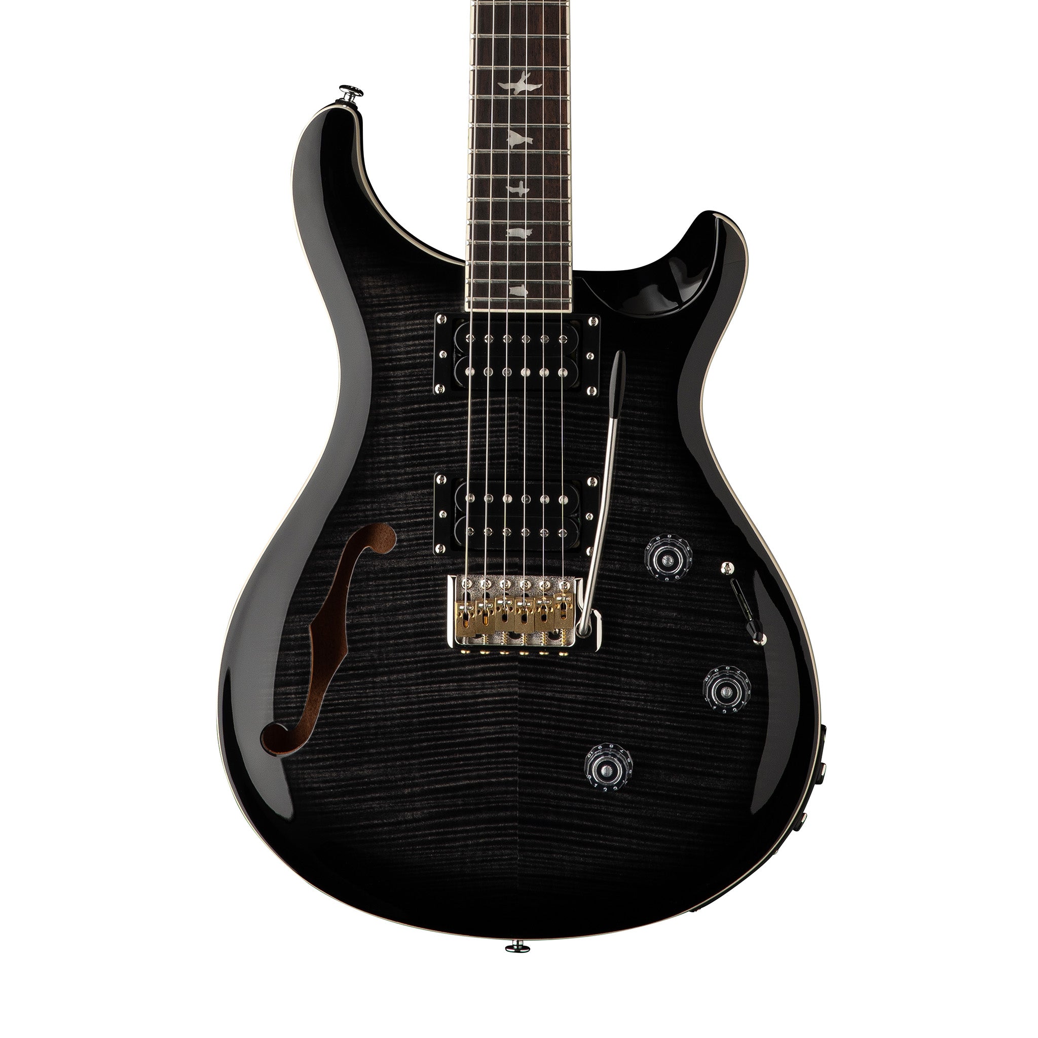 PRS SE Custom 24 Semi-Hollowbody Piezo, Charcoal Burst – Swee Lee