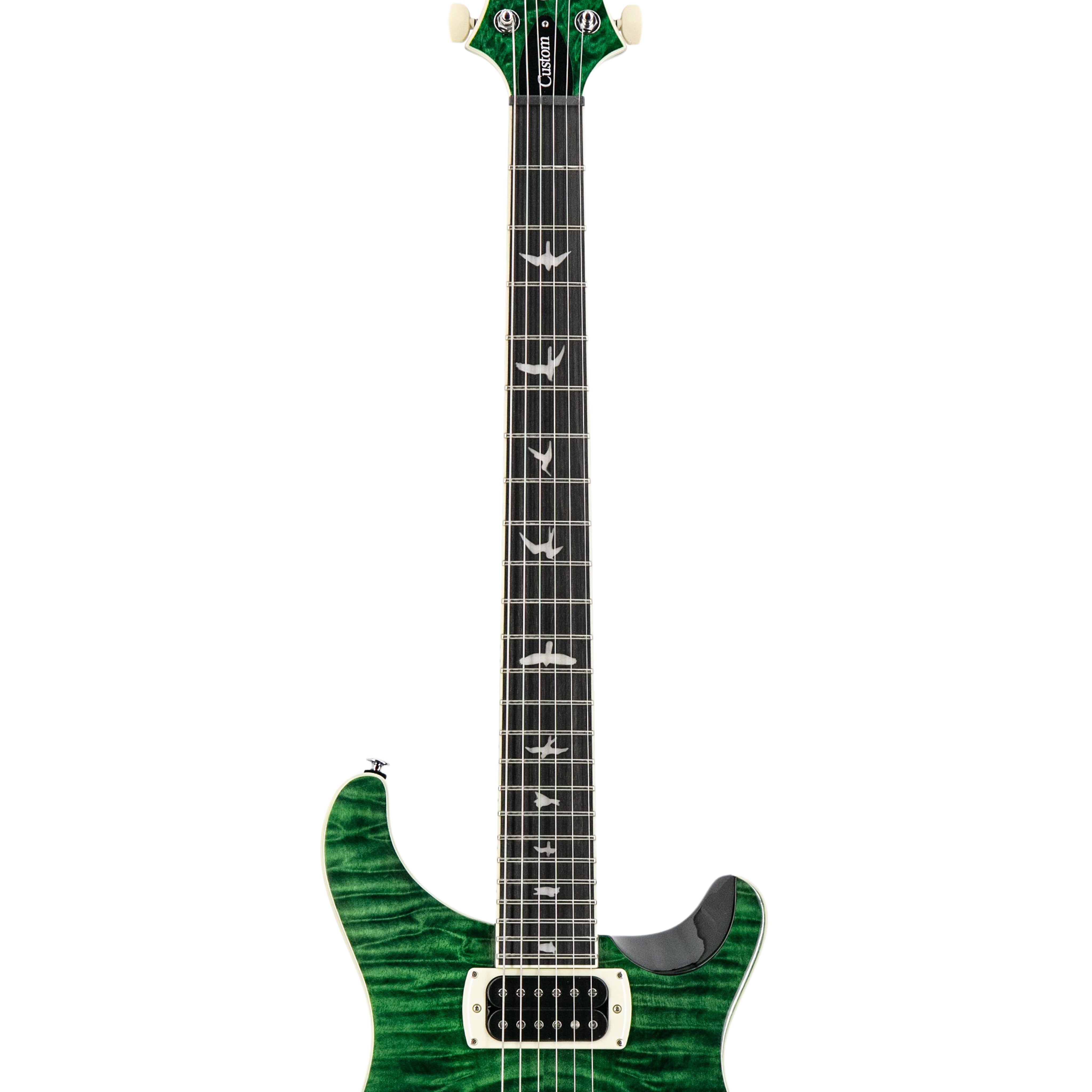 PRS SE Custom 24 Electric Guitar w/Quilt Package, Teal Black