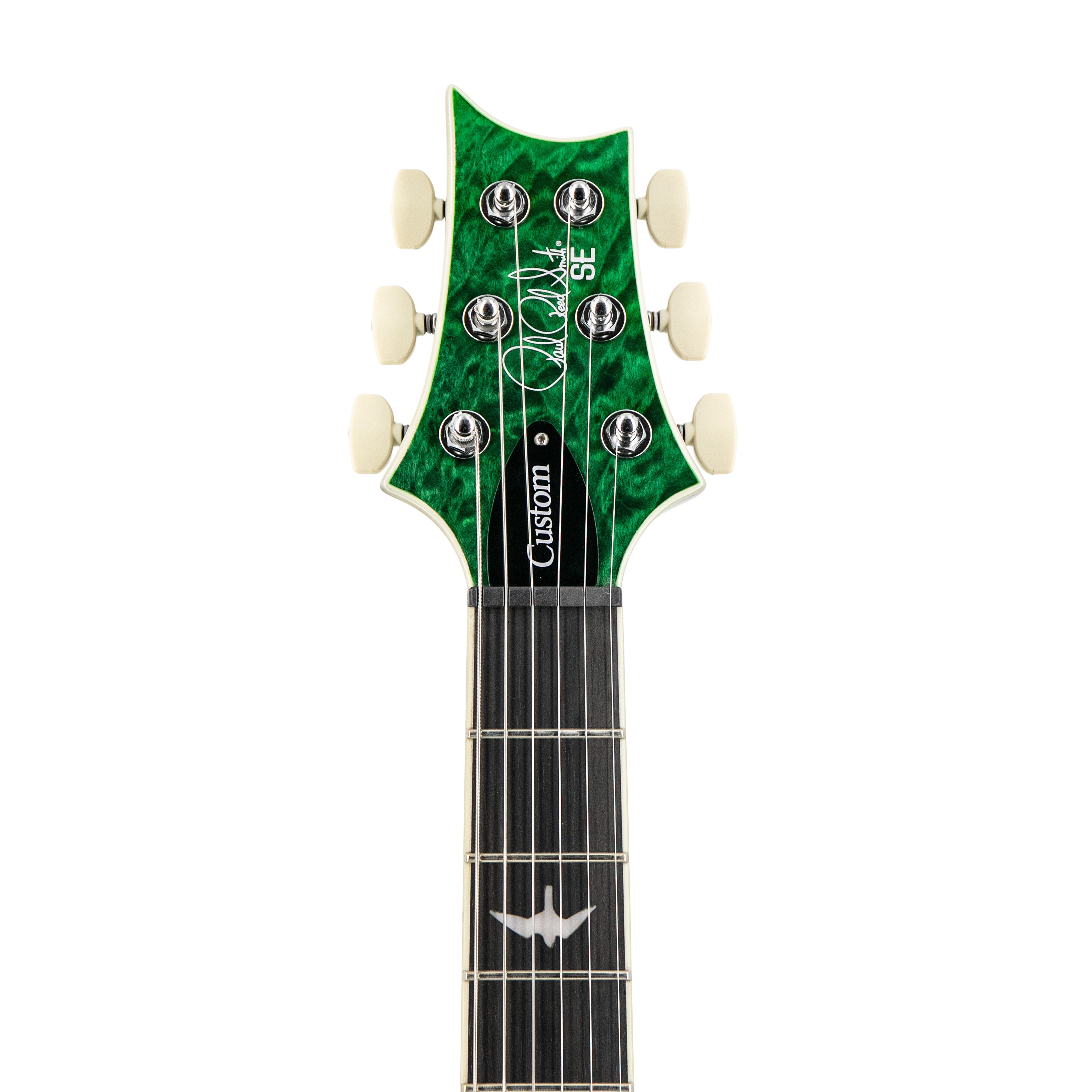 PRS SE Custom 24 Electric Guitar w/Quilt Package, Teal Black