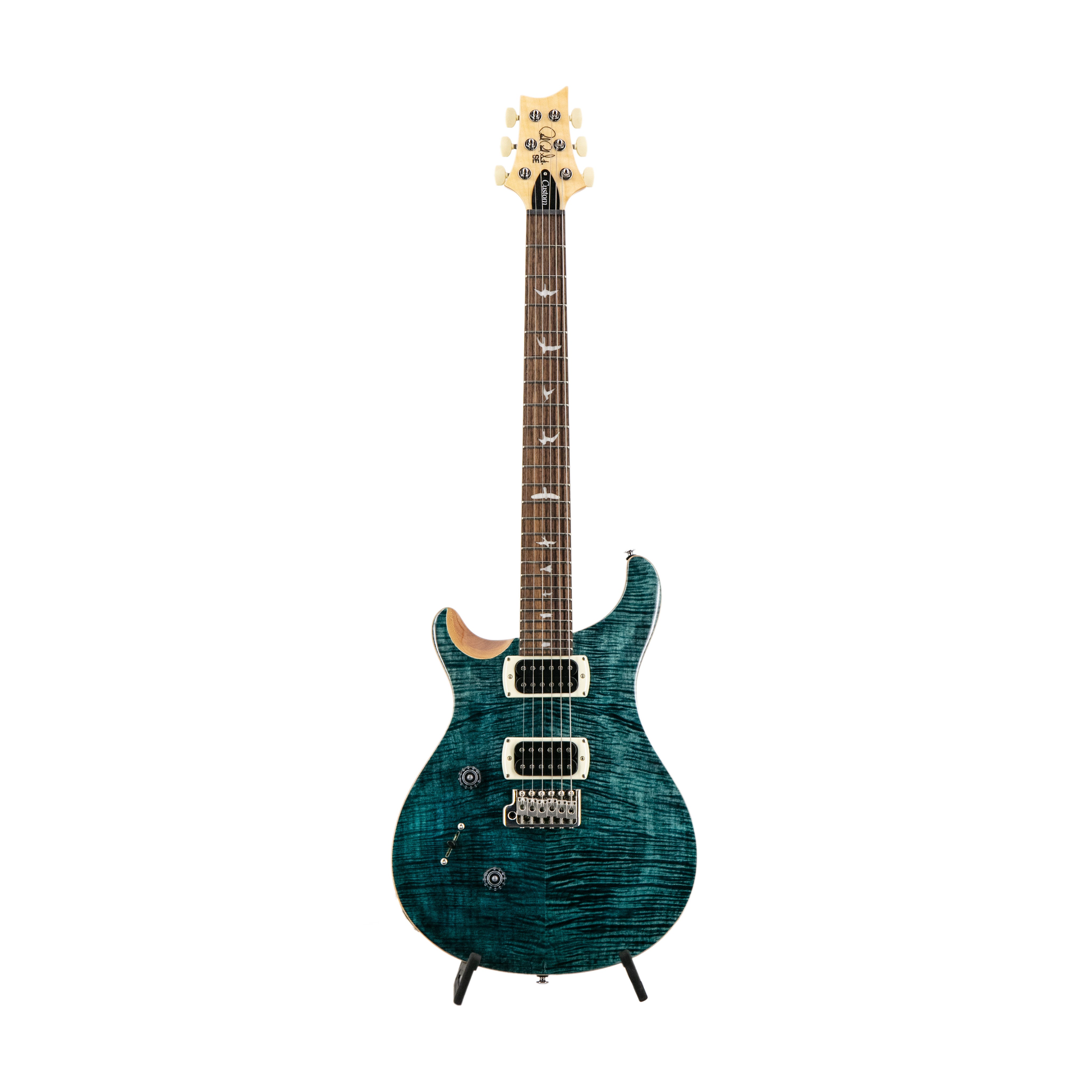 PRS SE Custom 24 Left-handed Electric Guitar, Slate Blue – Swee