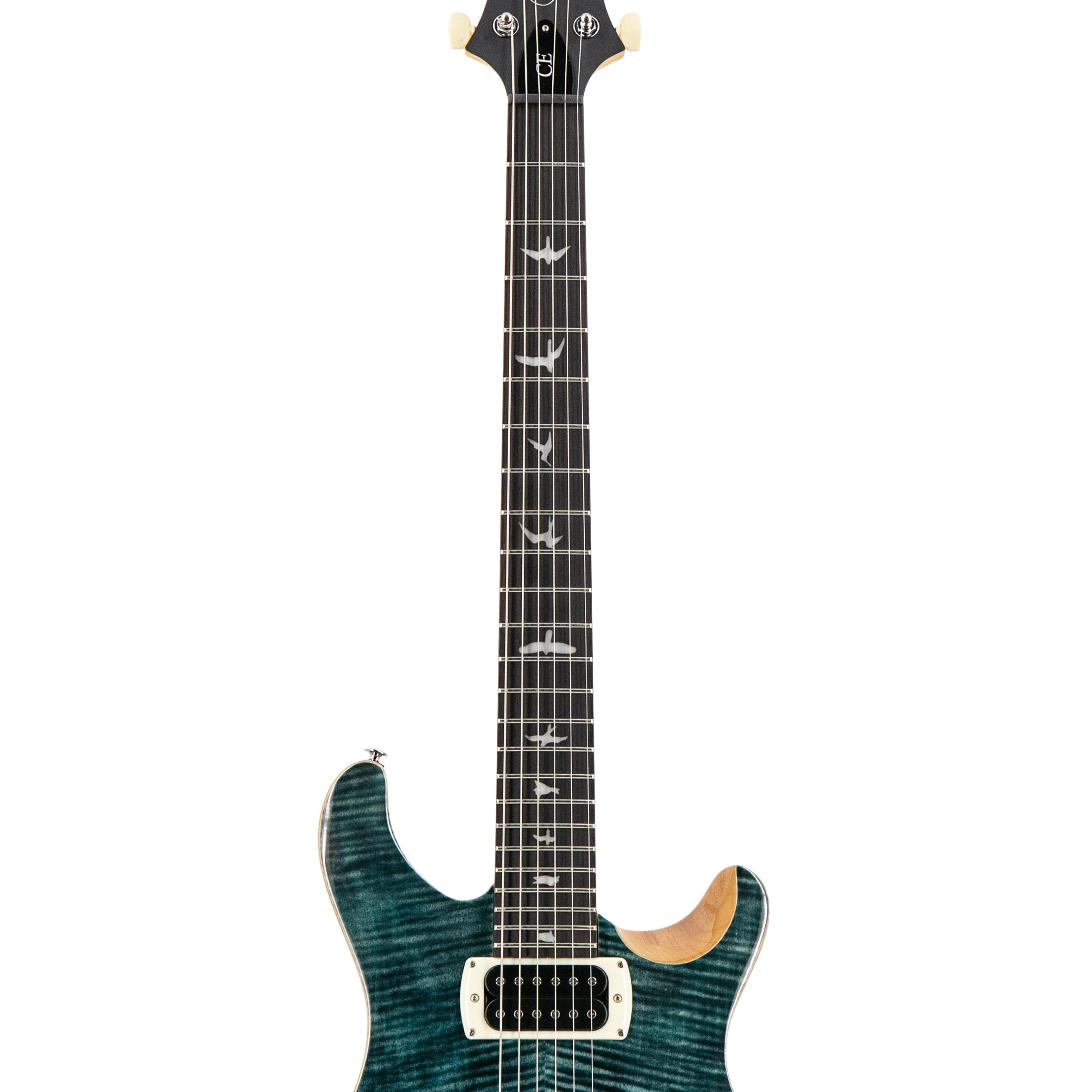 PRS SE CE24 Maple Top Electric Guitar, Maple FB, Slate Blue – Swee