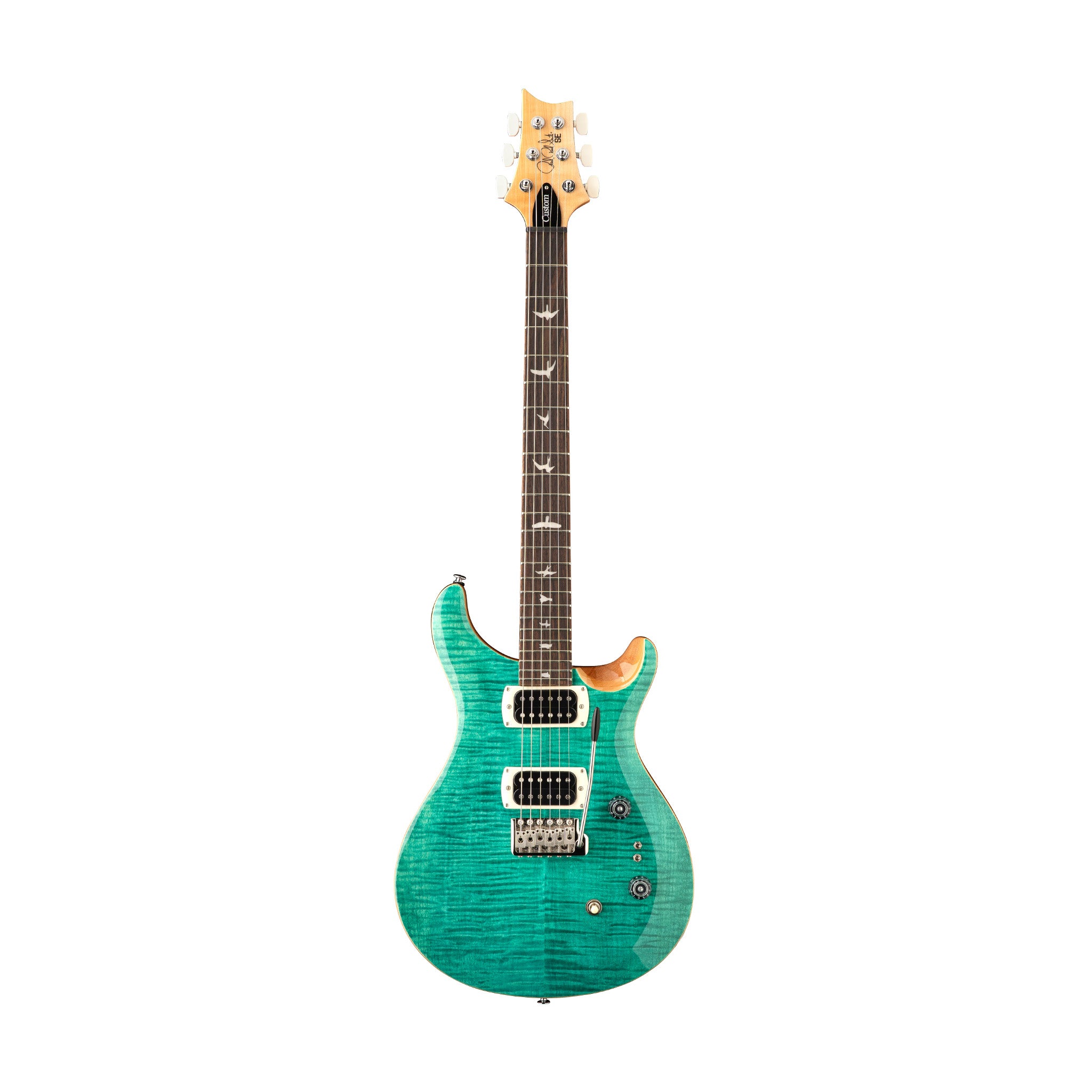 【美品】PRS SE Custom 24 Turquoise 2024 PRS SE Custom 24-08 Electric Guitar, Turquoise – Swee Lee Singapore