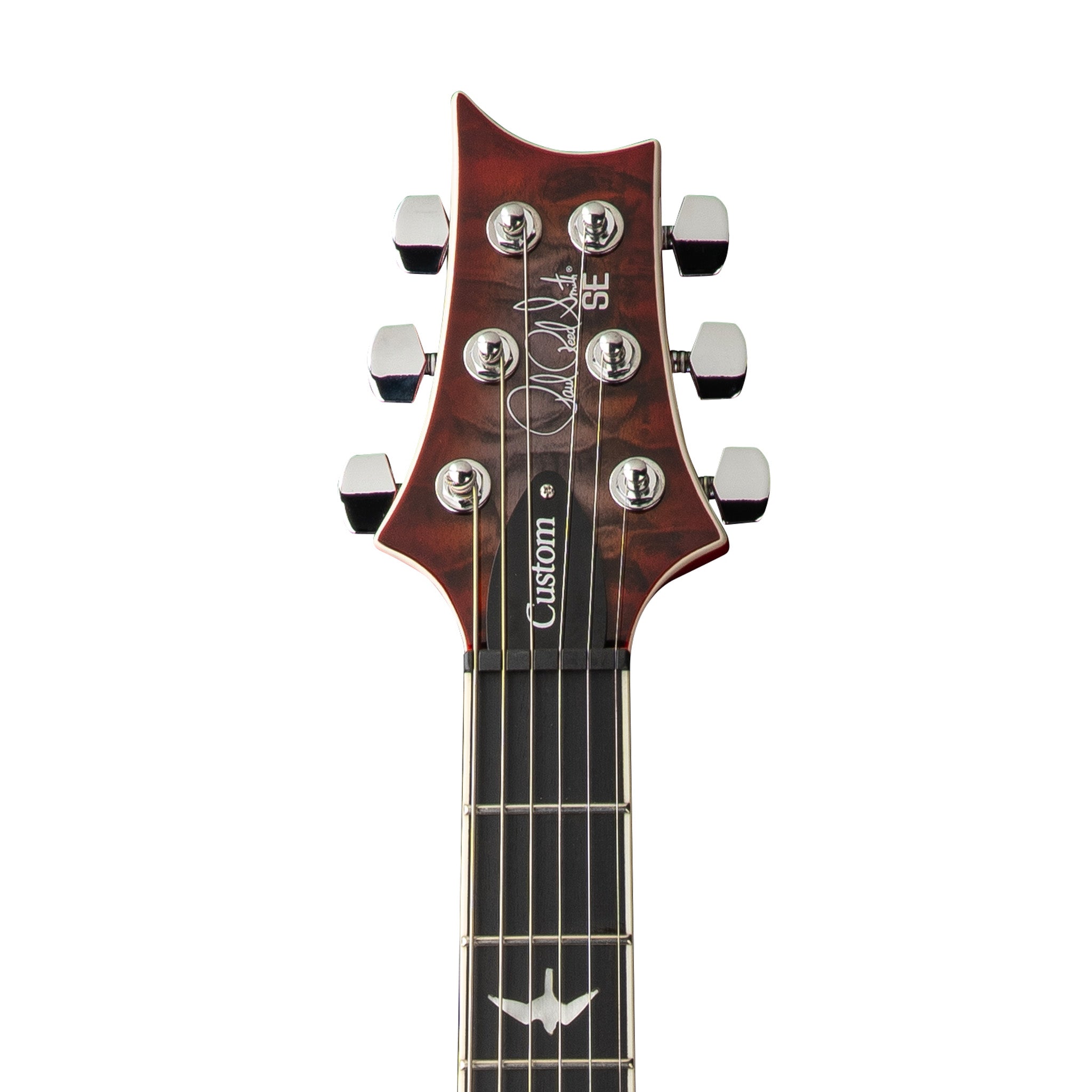 PRS SE Custom 24-08 Quilt Electric Guitar, Charcoal Cherry Burst
