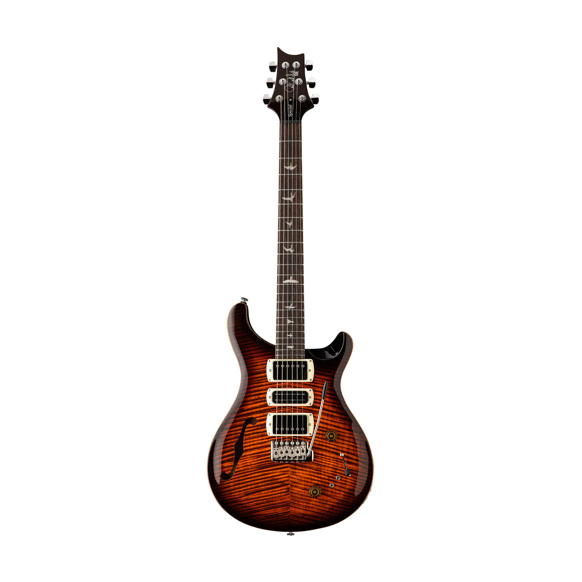 PRS SE Special Semi-Hollow Electric Guitar, Orange Tiger