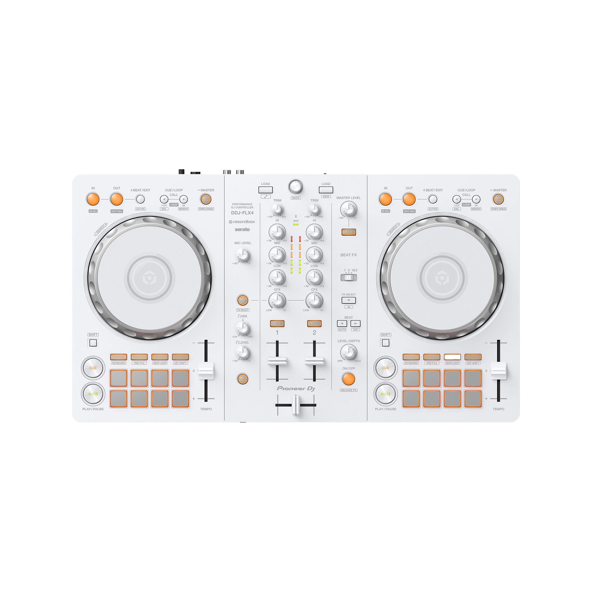 Pioneer DDJ-FLX4 2-channel DJ Controller, White – Swee Lee