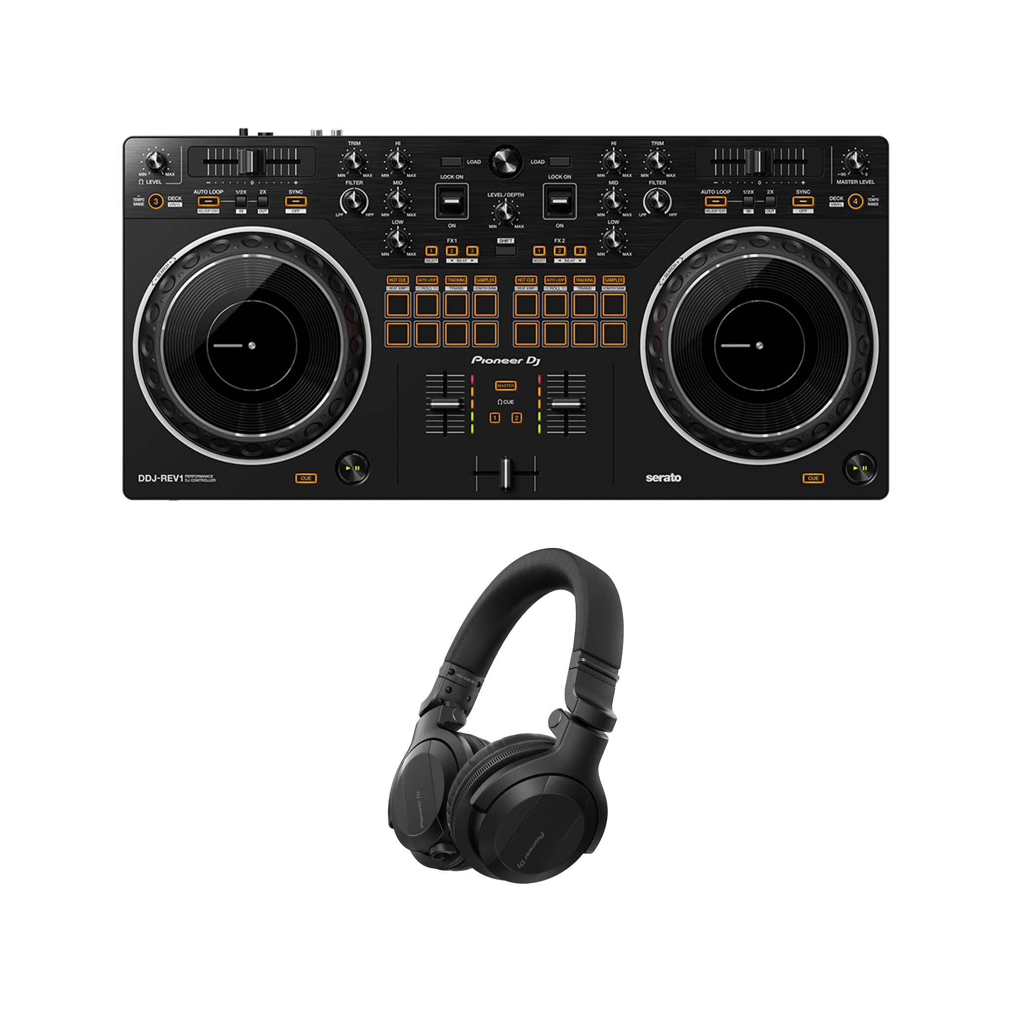 Pioneer DDJ-REV1 Scratch-style 2-channel DJ controller for Serato