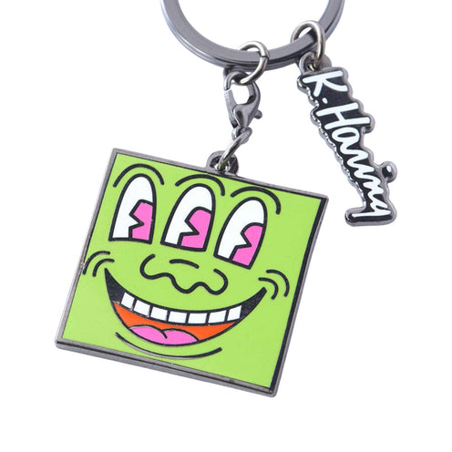 Pintrill Keith Haring Three Eyed Monster Keyclip Keychain