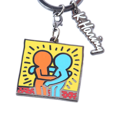 Pintrill Keith Haring Friends Keyclip Keychain