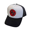 Rockoff Foo Fighters Unisex Mesh Back Cap: FF Logo, Black/White
