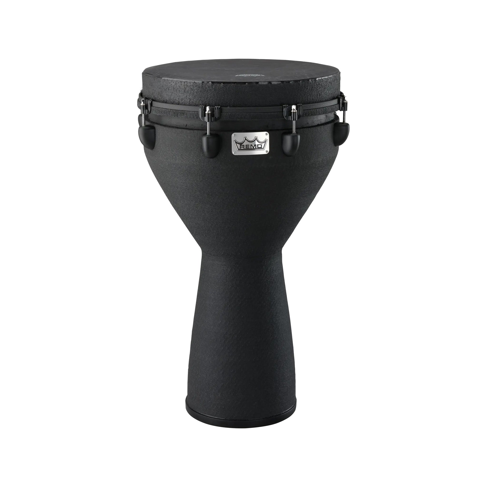 Remo DJ-0014-BE 14inch Mondo Key-Tuned Djembe, Black Earth