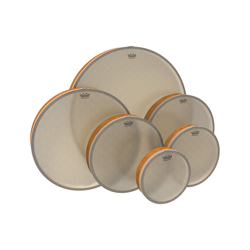 REMO RENAISSANCE バウロン フレームドラム 直径約56センチ Remo HD-8400-06 Renaissance Frame Drum, 6-Piece Set (8/10/12/14/16