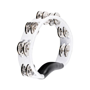 MEINL Percussion HTMT1WH Headliner Series Handheld ABS Tambourine, 2 Rows, White