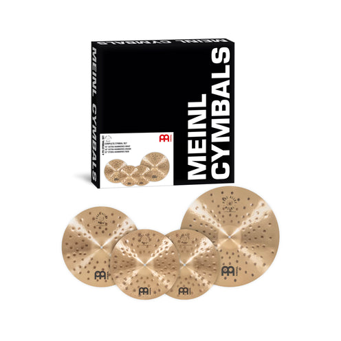 MEINL Cymbals PA-CS1 Pure Alloy Extra Hammered Cymbal Set (15HH, 18C, 22R)