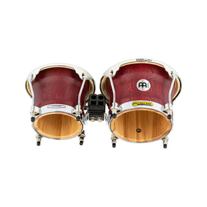 MEINL Percussion WB400VR-M 7 & 8-1/2inch Woodcraft Series Wood Bongo, Vintage Red