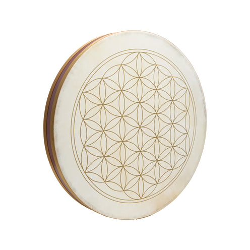 MEINL Sonic Energy WD22FOL 22inch Goat Skin Drum Heads Wave Drum, Flower Of Life