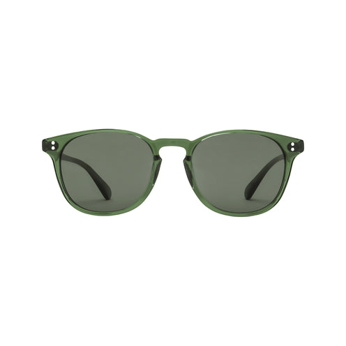 Rocket Eyewear MTO P3 (Raised Asian Fit) Classic Sunglasses, Hunter Green Clear/Green