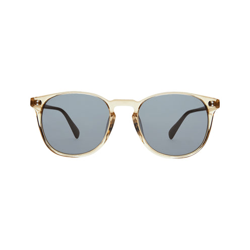 Rocket Eyewear MTO P3 (Raised Asian Fit) Classic Sunglasses, Gold Crystal & Putty/Grey