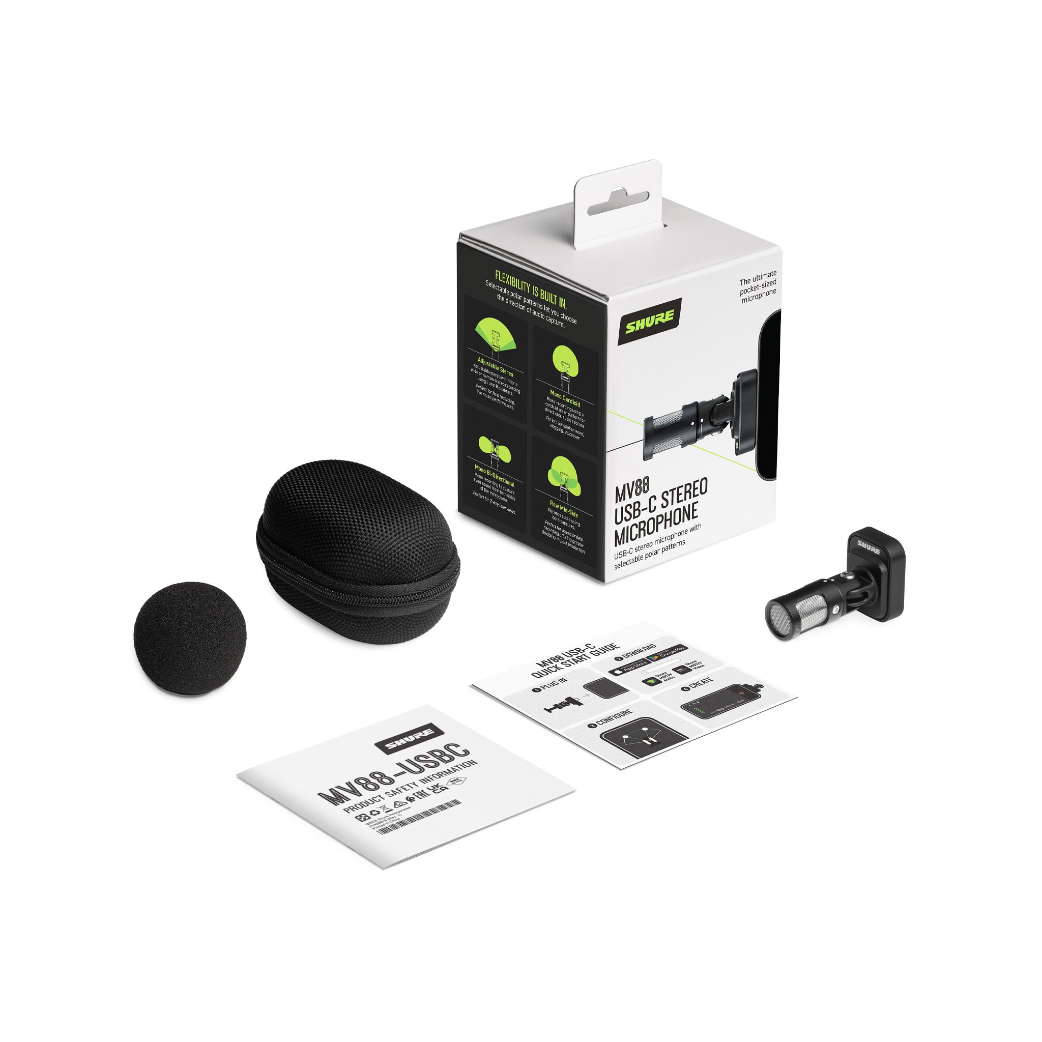 Shure MV88 USB-C Stereo Condenser Microphone – Swee Lee Singapore