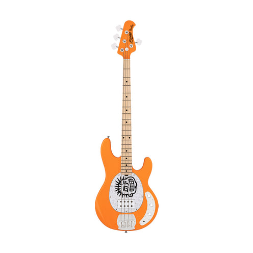 Sterling by Music Man Mike Herrera StingRay Bass Guitar, Orange Creamsicle