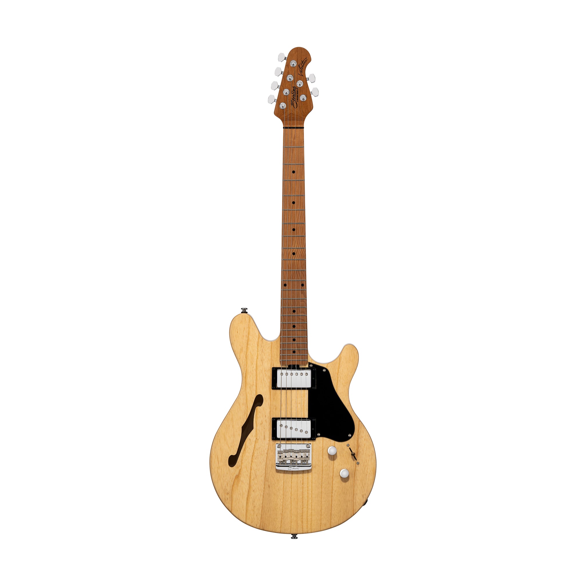 Sterling by Music Man Valentine Chambered Signature Electric Guitar, Natural