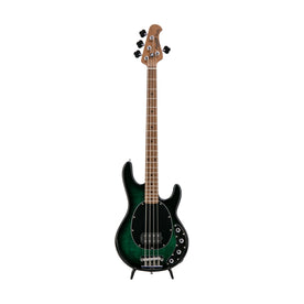 Sterling by Music Man RAY34 Flame Maple Top Bass Guitar, Teal