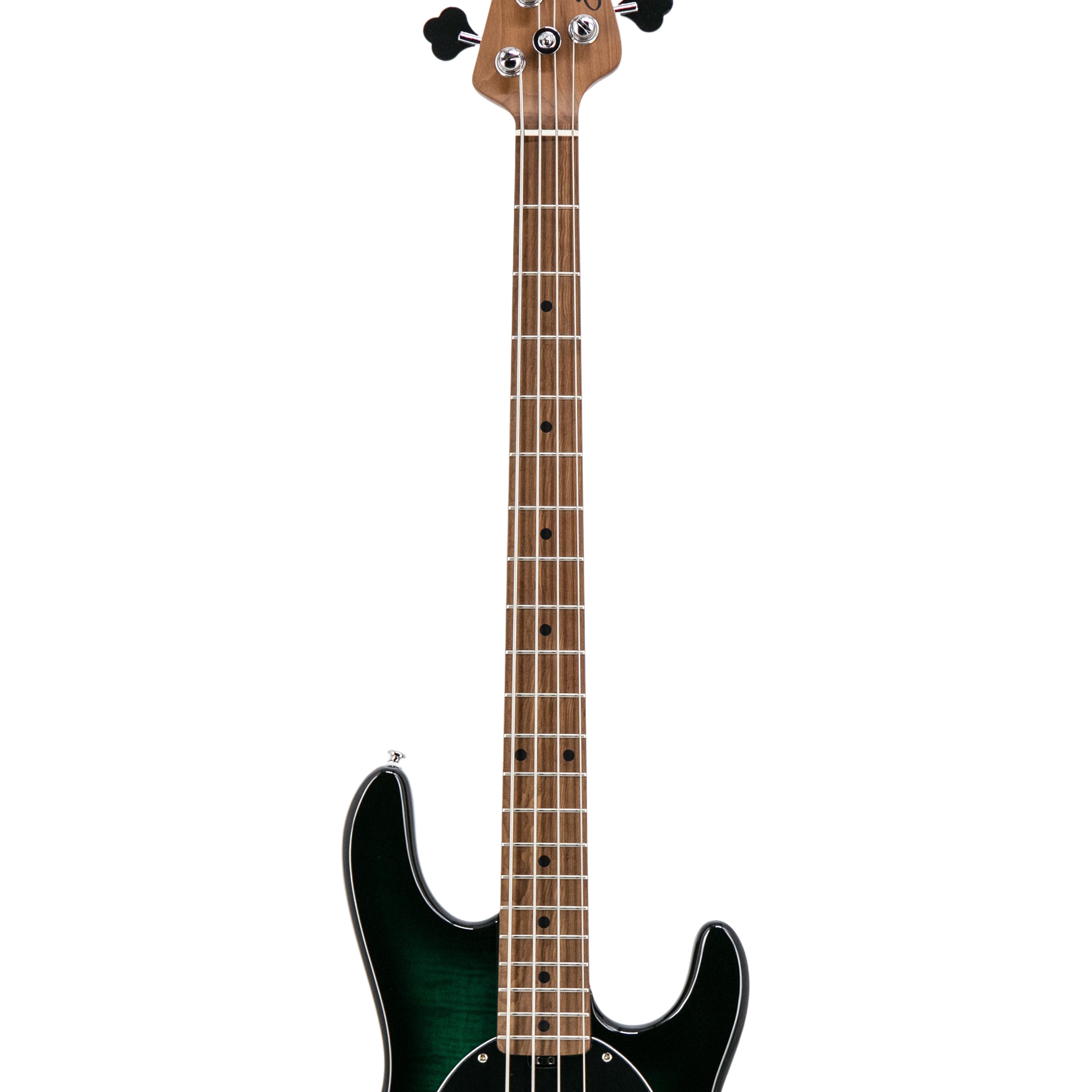 Sterling by Music Man RAY34 Flame Maple Top Bass Guitar, Teal