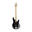 Sterling S.U.B Series RAY4 4-String Electric Bass Guitar, Maple FB, Black (RAY4-BK-M1)