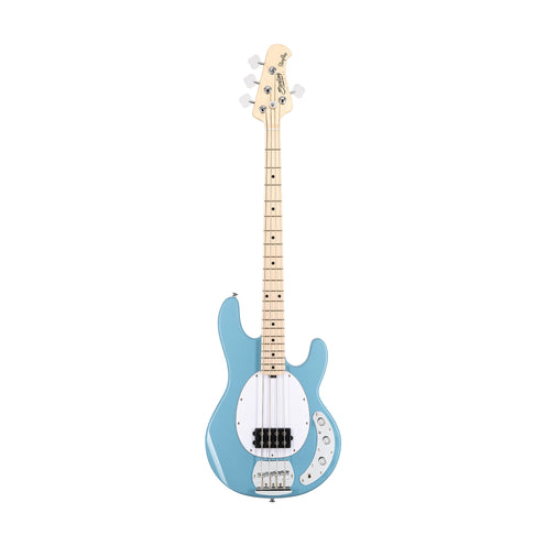 Sterling S.U.B Series RAY4 4-String Electric Bass Guitar, Maple FB, Chopper Blue