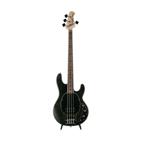 Sterling S.U.B Series RAY4 4-String Electric Bass Guitar, Jatoba FB, Trans Black Satin (B-Stock)