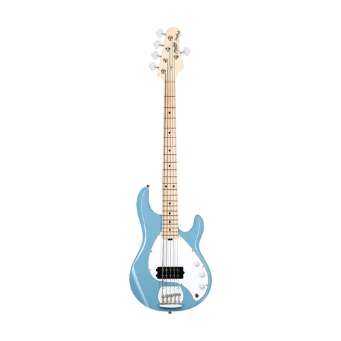 Sterling S.U.B Series RAY5 5-String Electric Bass Guitar, Chopper Blue