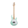 Sterling S.U.B Series RAY5 5-String Electric Bass Guitar, Maple FB, Mint Green