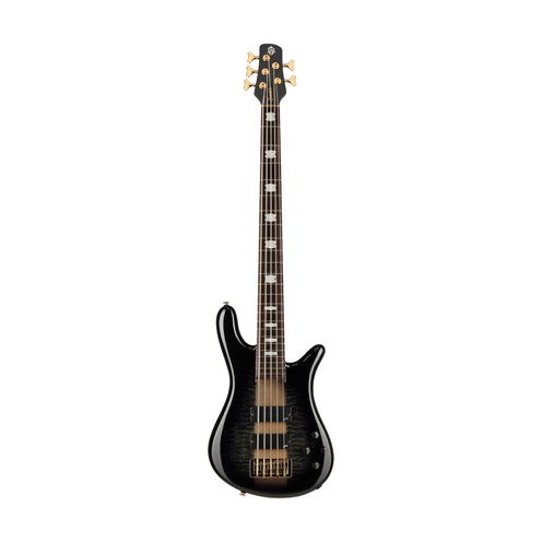 Spector Icon NS-5 Neck-Thru 5-String Electric Bass Guitar, Black Stain