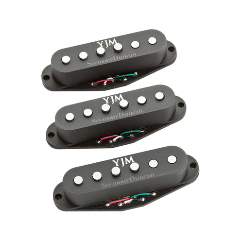 Seymour Duncan YJM Fury 6-String Strat Pickup Set, Black Cover
