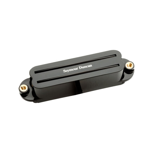 Seymour Duncan Cool Rails 6-String Neck Strat Humbucker Pickup, Black Cover