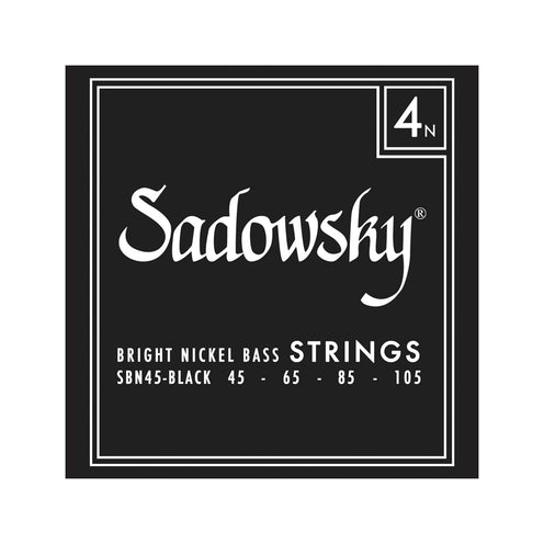 Sadowsky Black Label Nickel 4-String Bass String Set, 045-105