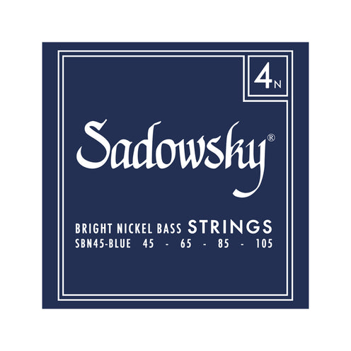 Sadowsky Blue Label Nickel 4-String Bass String Set, 045-105