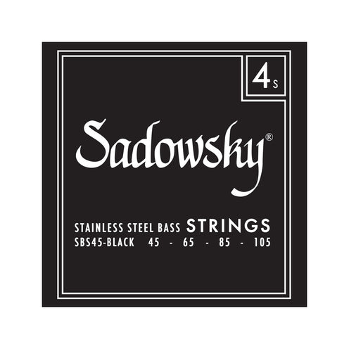 Sadowsky Black Label Stainless Steel 4-String Bass String Set, 045-105