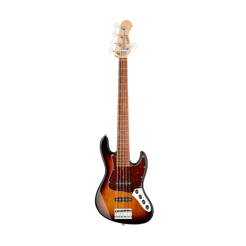 Sadowsky MetroLine 21-Fret Vintage J 5-String Bass Guitar, 59 Burst Transparent