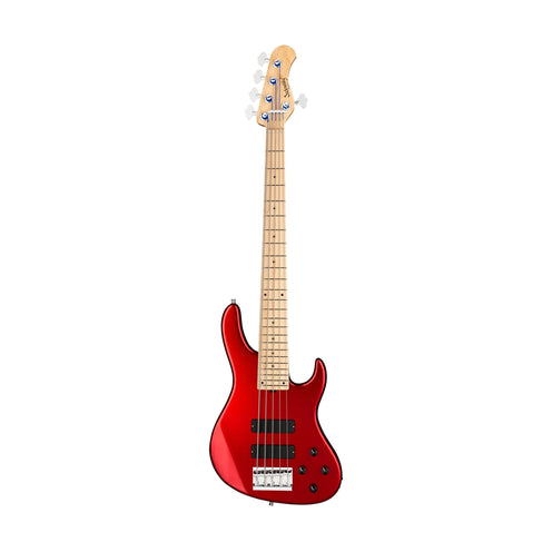 Sadowsky MetroLine 24-Fret Modern 5-String Bass Guitar, Solid Candy Apple Red Metallic High Polish