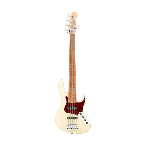 Sadowsky MetroLine 24-Fret Vintage 5-String J/J Bass Guitar, Solid Olympic White High Polish