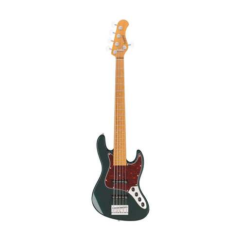 Sadowsky MetroExpress 21-Fret Vintage 5-String J/J Bass, Solid Sherwood Green Metallic High Polish