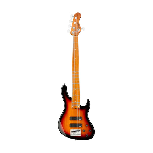 Sadowsky MetroExpress 24-Fret Modern 5-String Bass, Roasted Maple FB, Tobacco Sunburst Transparent