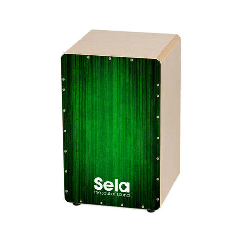 Sela SE-063 Varios Cajon, Green Bundle w/Bag & Cajon Pad