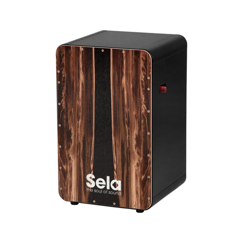 Sela SE-107 CaSela Black Pro Cajon, Dark Nut