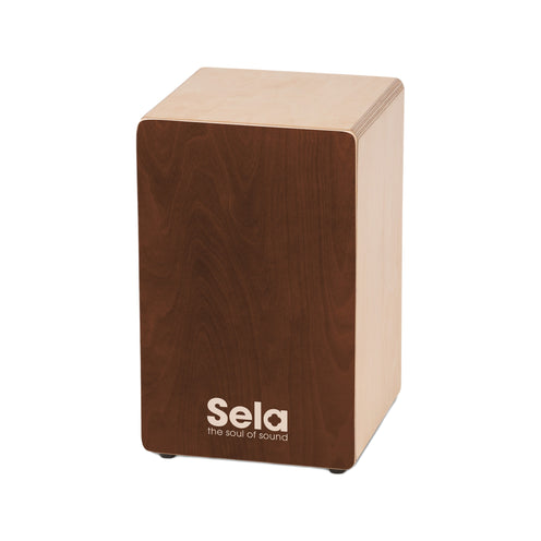 Sela SE-190 Primera Cajon, Brown Bundle w/Bag & Cajon Pad