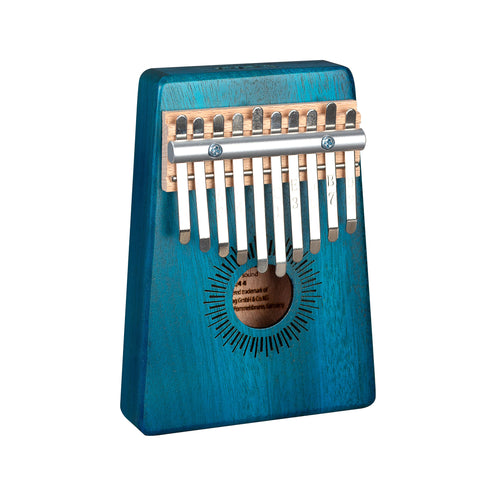 Sela SE-244 Hollowbody Mahogany Kalimba 10 Keys w/Bag, Blue