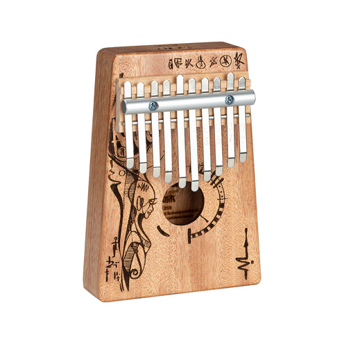 Sela SE-255 Art Series Kalimba 10 Keys w/Bag, Peaceful Mind
