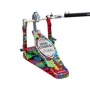 TAMA HP900RWMPR Limited Iron Cobra 900 Marble Psycedelic Rainbow Rolling Glide Twin Pedal w/Case