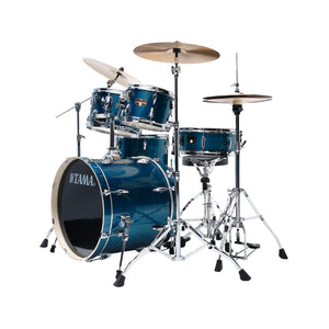 TAMA IP50H6W-HLB Imperialstar Drum 5-Piece Drum Kit w/Hardware+Throne, Hairline Blue