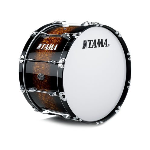 TAMA MB2414L-MCB 24x14inch Fieldstar Marching Bass Drum, Molten Caramel Burst